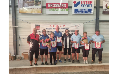 Championnat départemental triplette mixte vétérans